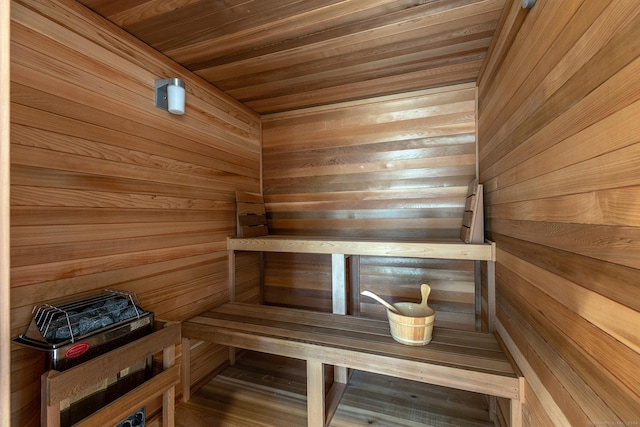 11 Ravenrock Rd, Roxbury, CT 06783 - relaxing sauna / steam room with wooden walls and wood ceiling