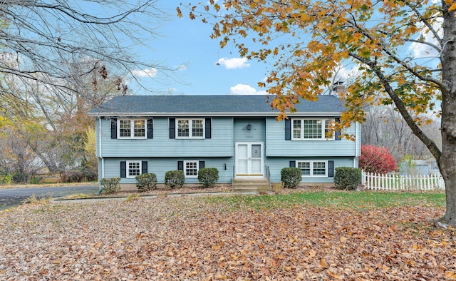 view of split foyer home