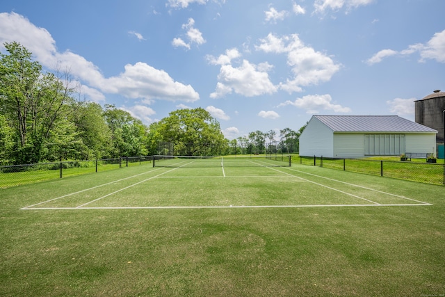 view of tennis court