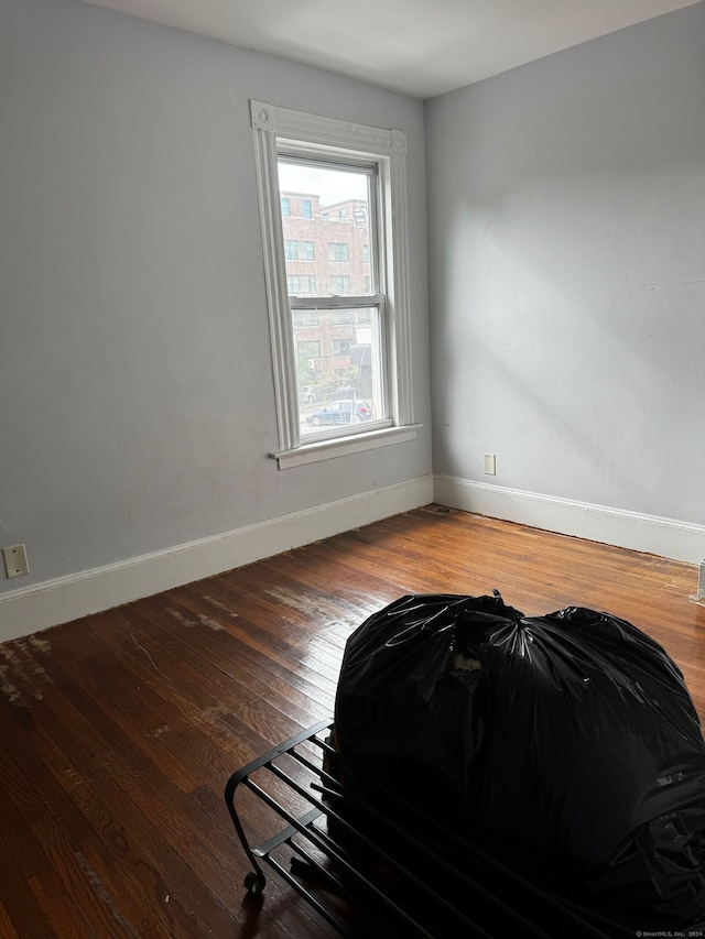 interior space featuring dark hardwood / wood-style flooring