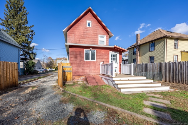 view of back of property