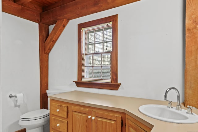 bathroom featuring sink and toilet