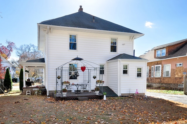 view of back of property