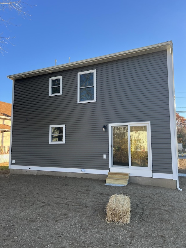 view of back of property