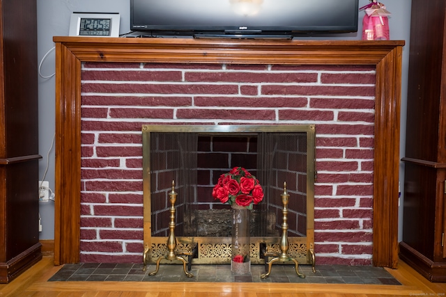 room details with hardwood / wood-style floors