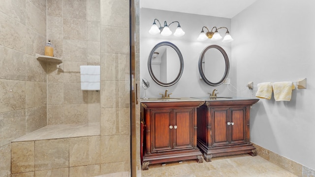 bathroom with vanity