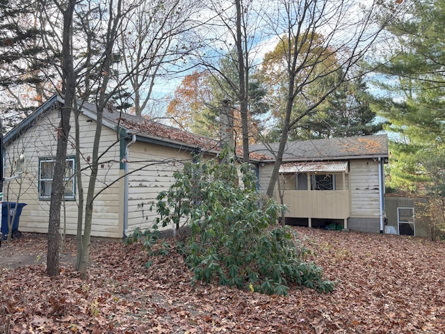 view of rear view of property