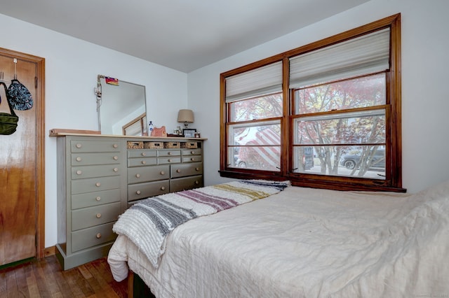 bedroom featuring wood-type flooring