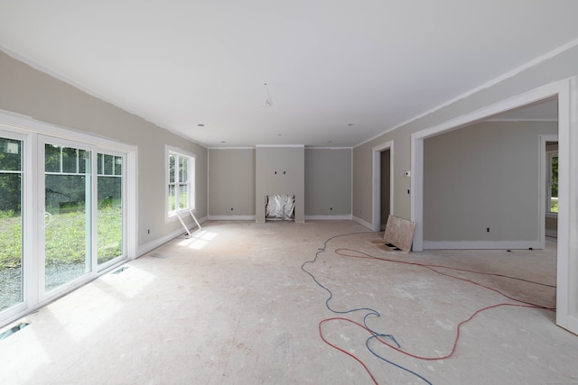 view of unfurnished living room