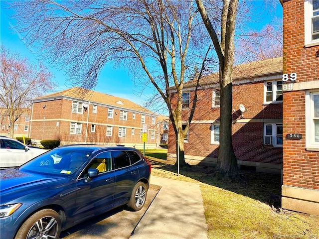 exterior space with a yard