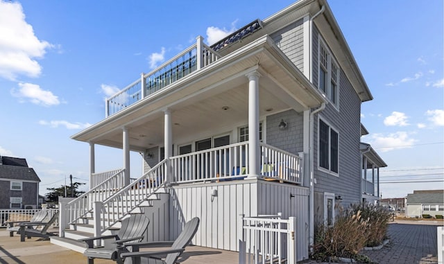 442 Seaside Ave, Westbrook, CT 06498 - view of front of property with stairway