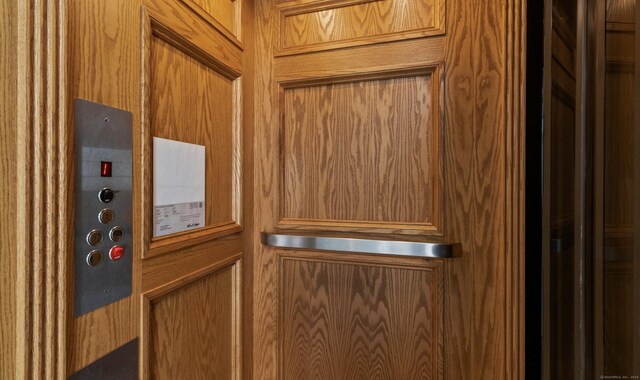 interior details featuring elevator