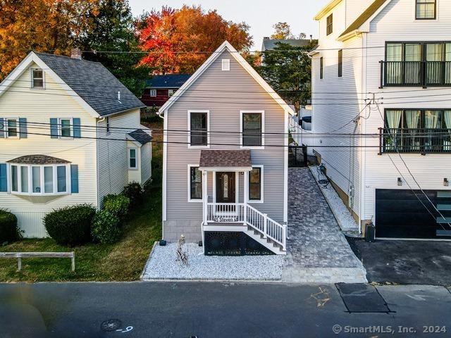 45 Stevens St, Milford, CT 06460 - view of front of house featuring a balcony