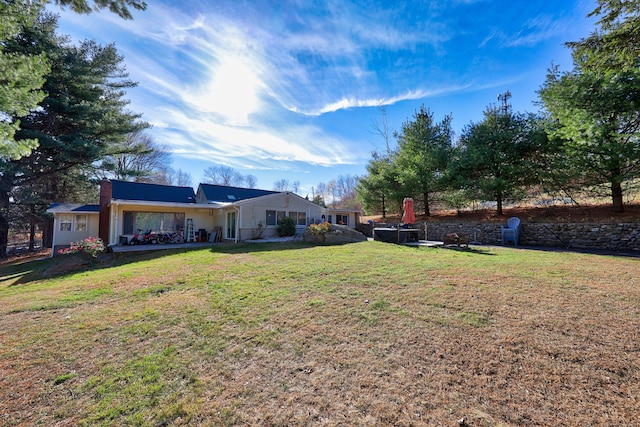 view of yard with a patio