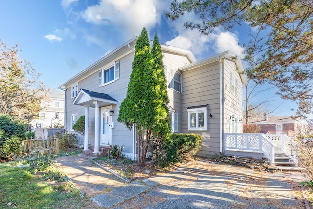 view of front of home