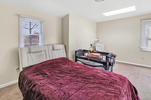 bedroom with carpet floors