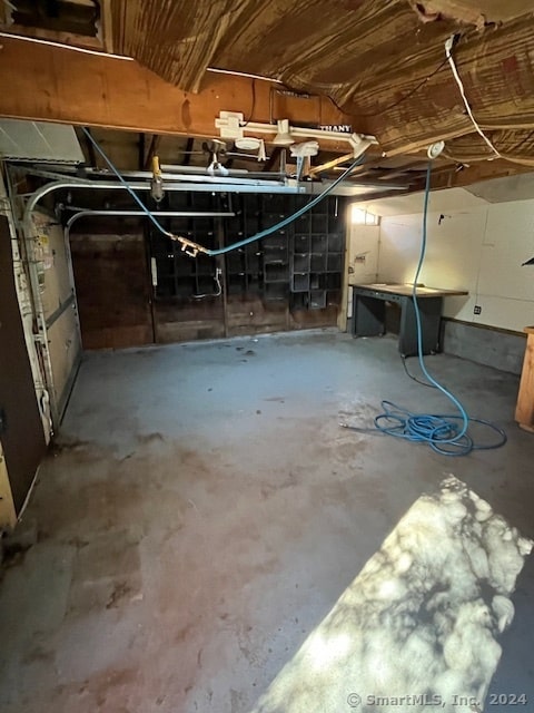 view of basement