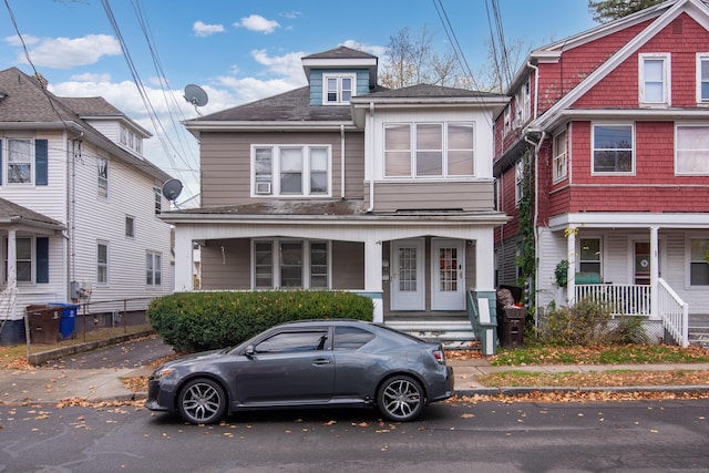 233 Pearl St, Middletown, CT 06457 - view of front facade with covered porch and roof with shingles