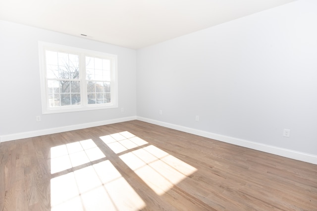 empty room featuring light hardwood / wood-style flooring