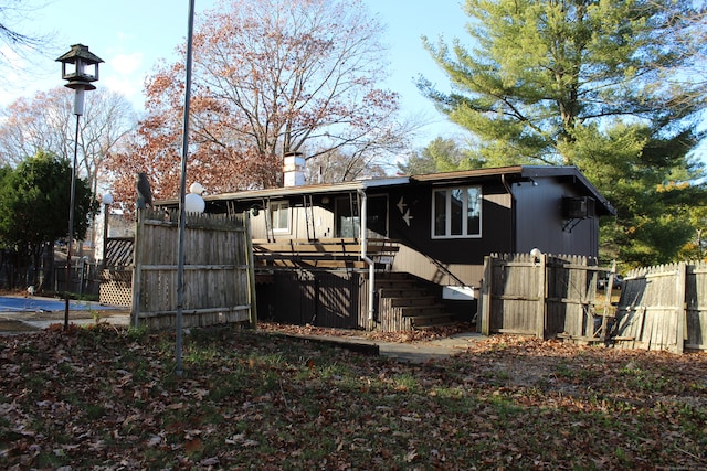 view of rear view of house