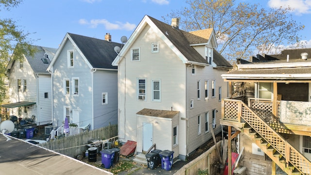 view of rear view of property