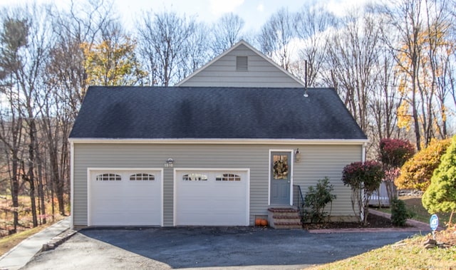 view of front of home featuring a garage