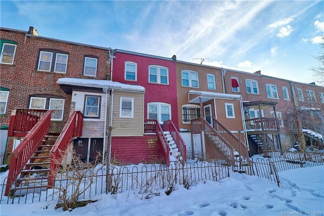 45 Ives St, Waterbury, CT 06704 - view of front facade featuring stairway and a deck