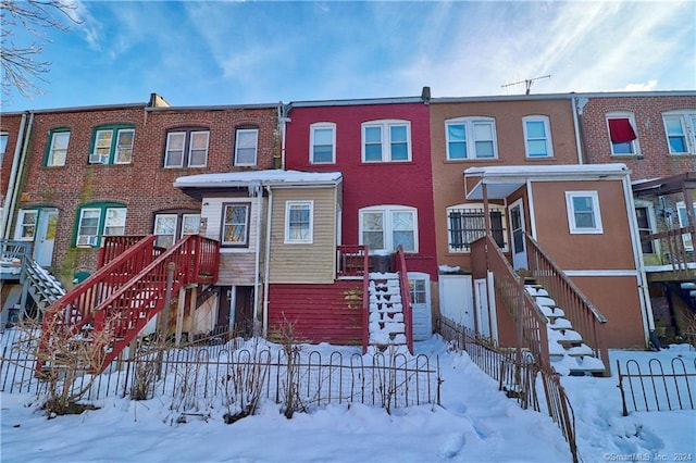 45 Ives St, Waterbury, CT 06704 - view of front facade with stairs and brick siding