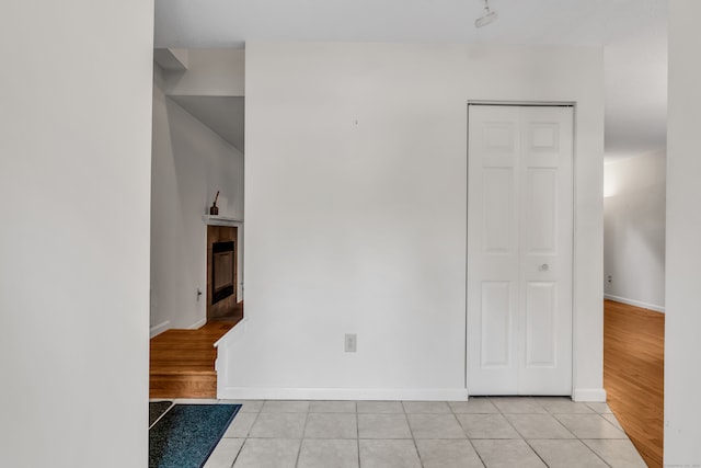 interior space featuring light wood-type flooring