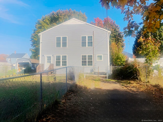 view of back of property