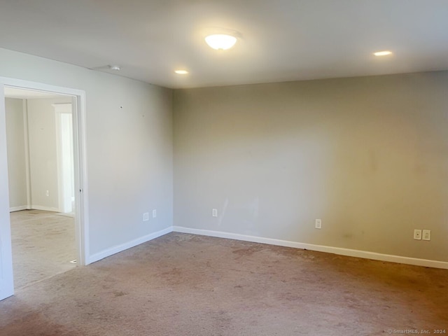 view of carpeted empty room