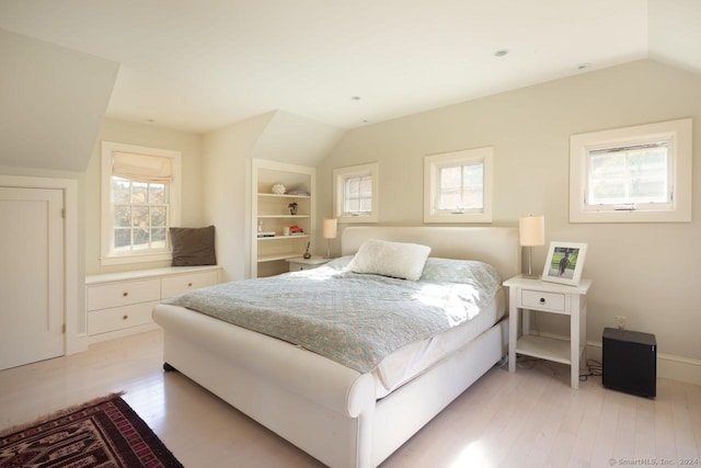 10 N Beaver Dam Rd, Salisbury, CT 06068 - bedroom featuring light wood-type flooring and vaulted ceiling