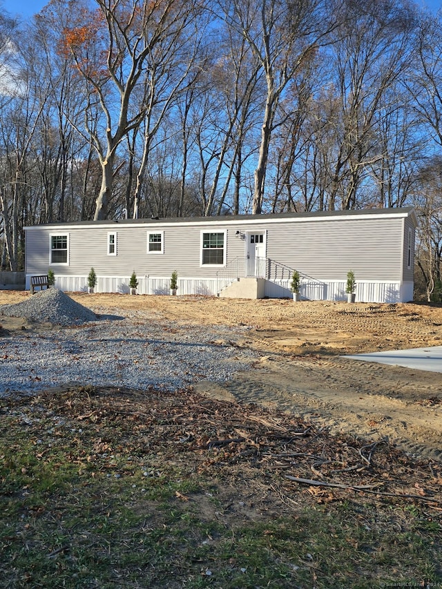 view of manufactured / mobile home