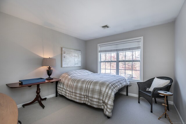 bedroom with carpet