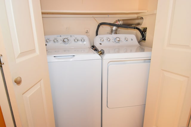 laundry room with washer and clothes dryer