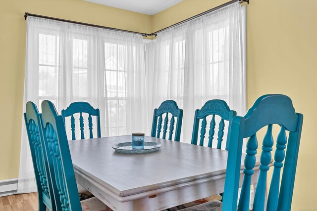 140 Salt Island Rd, Westbrook, CT 06498 - dining space with wood finished floors