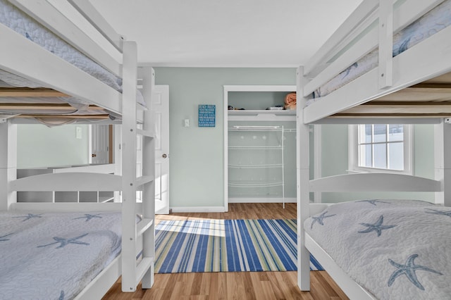 140 Salt Island Rd, Westbrook, CT 06498 - bedroom with wood finished floors, a closet, and baseboards
