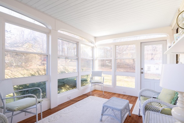 sunroom featuring a wealth of natural light