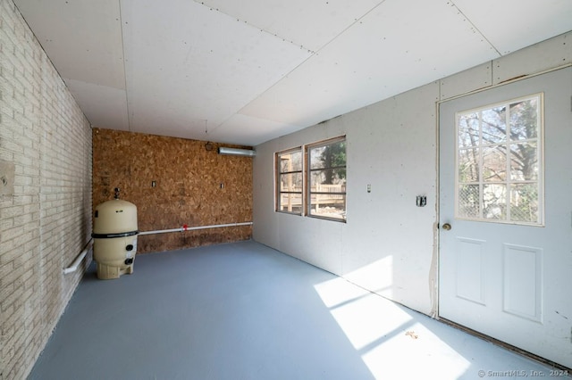 interior space with a patio area