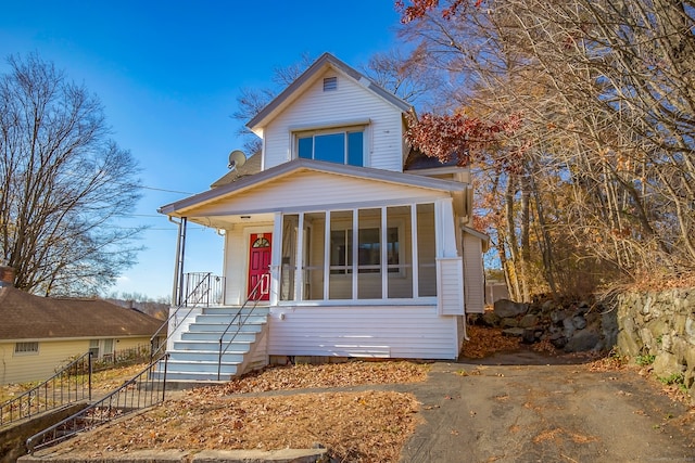 view of front of property