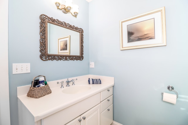 bathroom with vanity