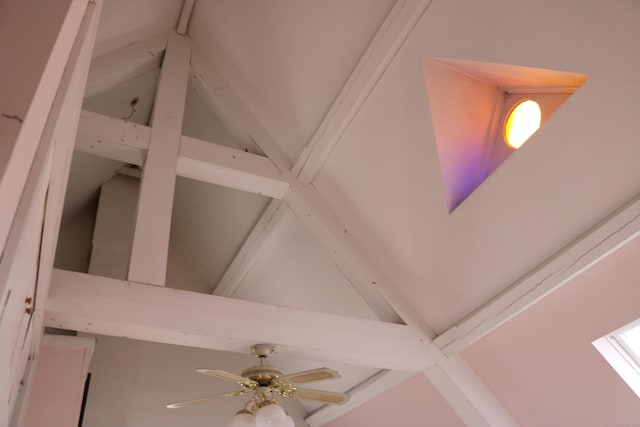 interior details featuring beamed ceiling