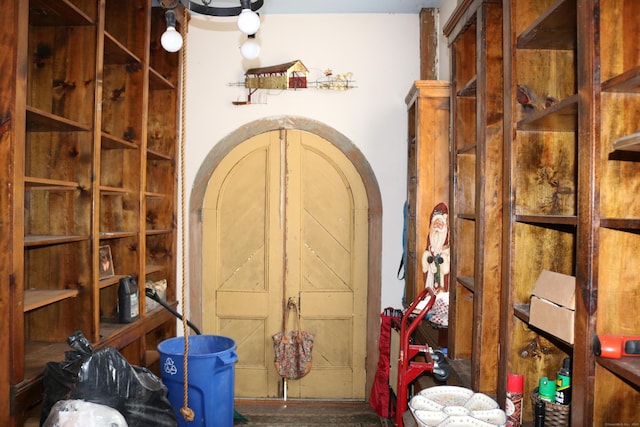 view of storage area