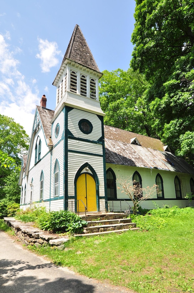 14 River Rd, Cornwall, CT 06796 - victorian home with a chimney