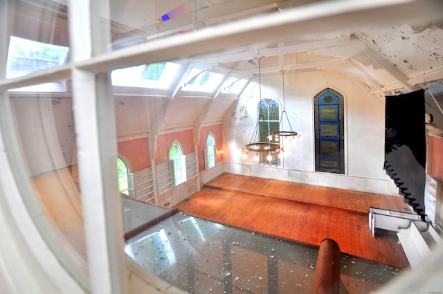 14 River Rd, Cornwall, CT 06796 - detailed view of a skylight and wood finished floors