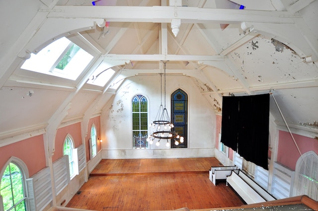 14 River Rd, Cornwall, CT 06796 - bonus room featuring vaulted ceiling, healthy amount of natural light, wood finished floors, and a skylight