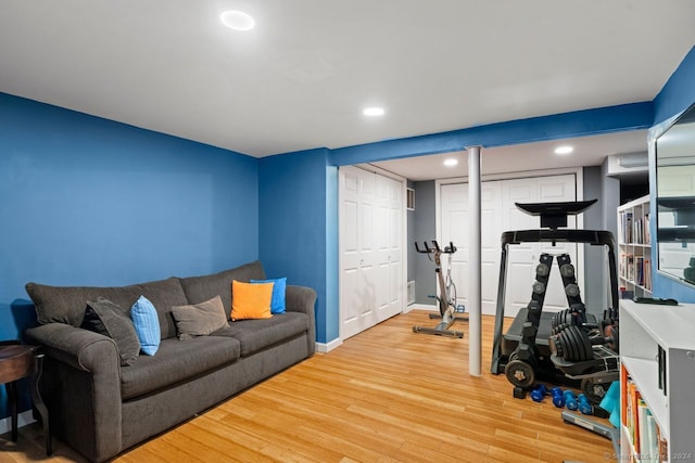 interior space featuring light hardwood / wood-style floors