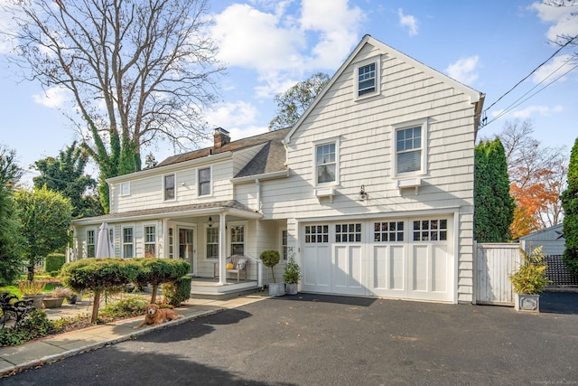 view of property with a garage