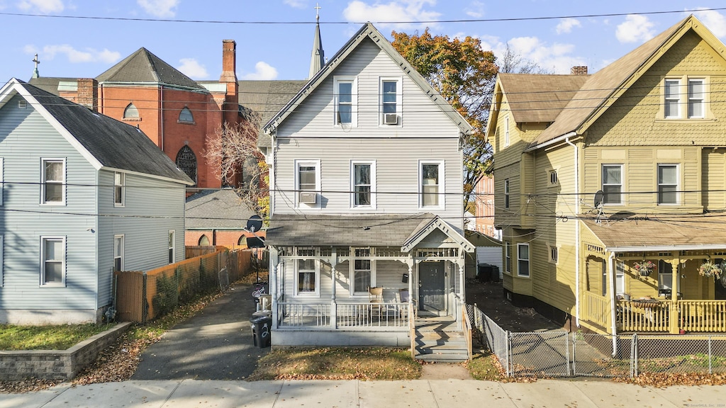 80 Bright St, New Haven, CT 06513 - view of front of home with a porch
