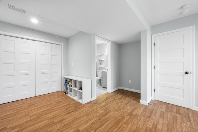 interior space featuring light hardwood / wood-style flooring